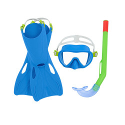 Diving Goggles with Snorkle and Fins Bestway Multicolour 24-27