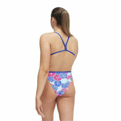 Women’s Bathing Costume Speedo Allover Vback Blue