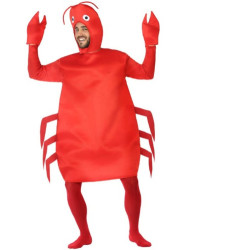 Costume for Adults Red Crab animals (2 Pieces)