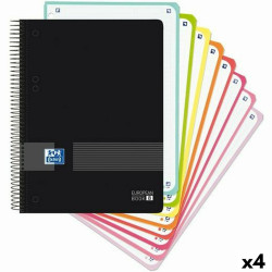 Set of exercise books Oxford European Book Live&Go Black A5 4 Pieces