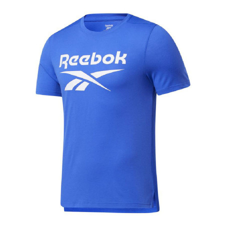 Men’s Short Sleeve T-Shirt Reebok Workout Ready Supremium Blue