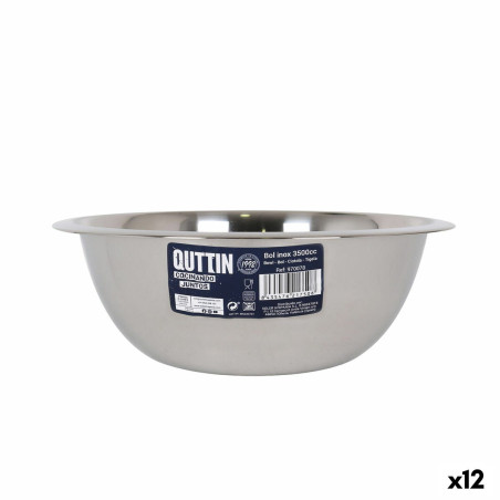 Bowl Quttin Quttin Stainless steel 3,5 L Ø 28,4 x 9,7 cm Mixer (12 Units)