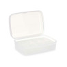 Box with compartments White Transparent Plastic 21,5 x 8,5 x 15 cm (12 Units)