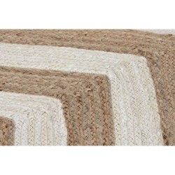 Carpet DKD Home Decor Scandi White Light brown Jute (160 x 230 x 1 cm)