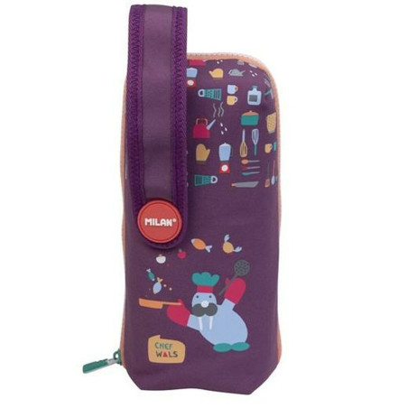 Pencil Case Milan Super Chefs 31 Pieces Purple 22,5 x 11,5 x 11 cm