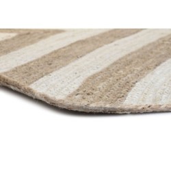 Carpet DKD Home Decor Scandi White Light brown Jute (160 x 230 x 1 cm)