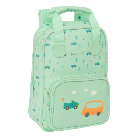 Child bag Safta Coches Green 20 x 28 x 8 cm