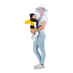 Costume for Adults My Other Me Newborn Bee Beekeeper Yellow Black (3 Pieces)