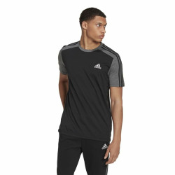 Men’s Short Sleeve T-Shirt Adidas  Essentials Melange Black