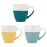 Cup Quid Viba Breakfast Bicoloured Ceramic 400 ml (12 Units)