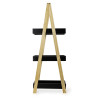 Shelves Quid Ares Black Wood 30 x 18 x 81 cm