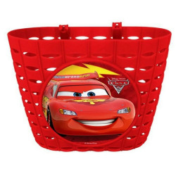 Children's Bike Basket Cars Red