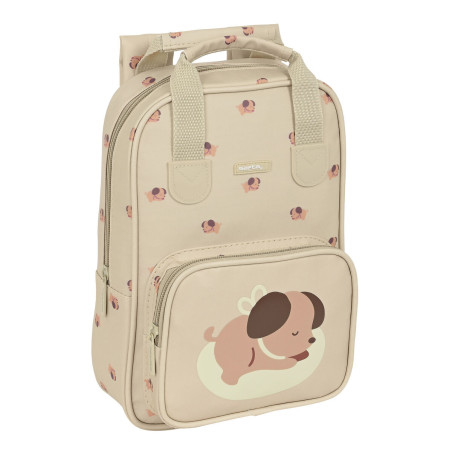 School Bag Safta Puppy 20 x 28 x 8 cm Beige