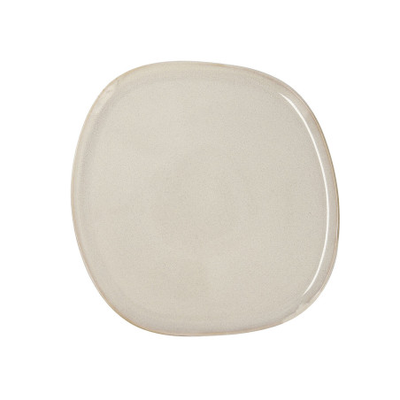 Flat plate Bidasoa Ikonic Ceramic White (26,5 x 25,7 x 1,5 cm) (Pack 4x)