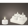 LED Candle Lumineo 485346 Rechargeable Inside (4 Units)