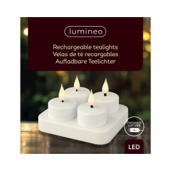 LED Candle Lumineo 485346 Rechargeable Inside (4 Units)