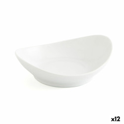 Snack tray Quid Gastro Fun White Ceramic 14 x 11 cm (12 Units)