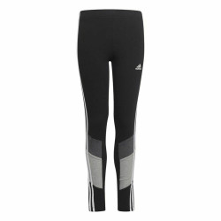 Sports Leggings for Children Adidas Colorblock  Black