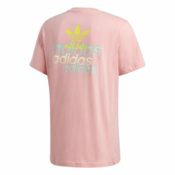 Men’s Short Sleeve T-Shirt Adidas Frontback Pink