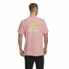 Men’s Short Sleeve T-Shirt Adidas Frontback Pink