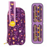 School Case with Accessories Milan Flowers Lilac 22,5 x 11,5 x 11 cm