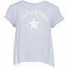 Child's Short Sleeve T-Shirt Converse Mix Flyaway Light grey