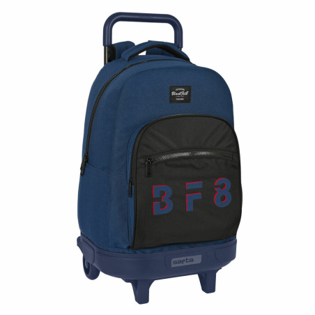 School Rucksack with Wheels BlackFit8 Urban Black Navy Blue (33 x 45 x 22 cm)