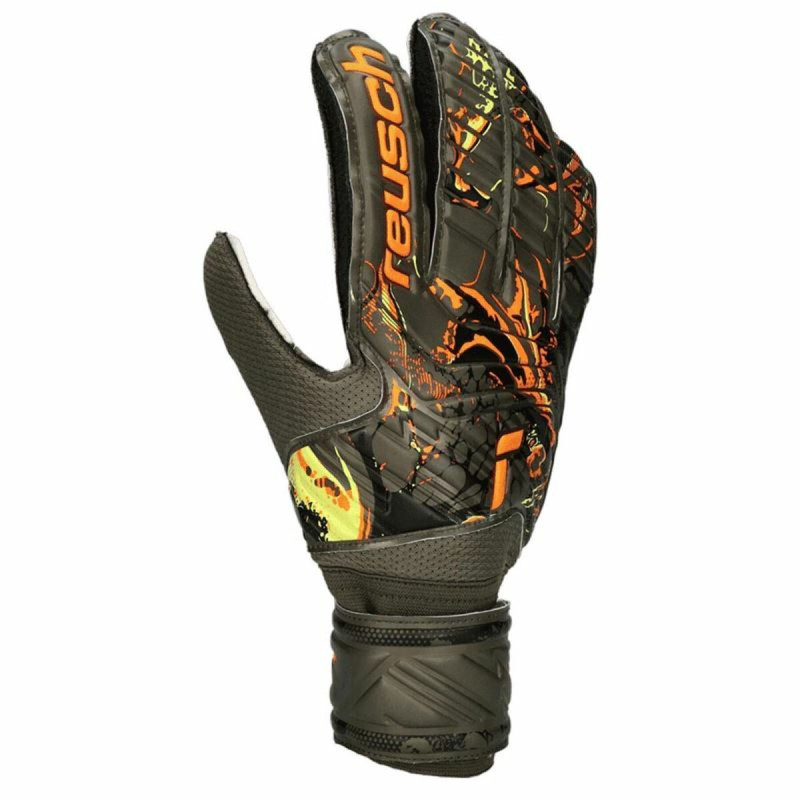 Goalkeeper Gloves Reusch Attrakt Solid Dark grey Adults