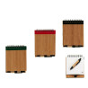 Spiral Notebook with Pen Bamboo 1 x 10 x 13 cm (24 Units)