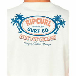 Men’s Short Sleeve T-Shirt Rip Curl FB Tee White