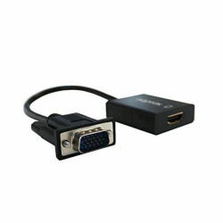 VGA to HDMI Adapter with Audio approx! APPC25 3,5 mm Micro USB 20 cm 720p/1080i/1080p Black