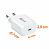 Wall Charger + USB-C Cable PcCom White 20 W