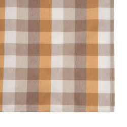 Tablecloth 140 x 140 cm Polyester Ocre 100% cotton