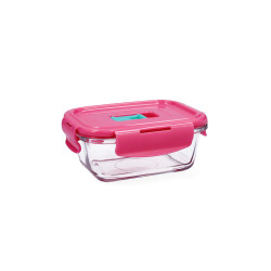 Hermetic Lunch Box Luminarc Pure Box Holy Bicoloured Glass 380 ml (6 Units)