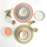 Dessert dish Quid Kaleido Green Coral Ceramic 19 cm (12 Units)