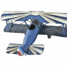 Decorative Figure DKD Home Decor Blue Red Green Little Plane Vintage 16 x 15 x 6,5 cm (3 Units)