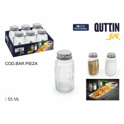 Spice Rack Quttin Bar 55 ml 4 x 4 x 8 cm (6 Pieces) (12 Units)