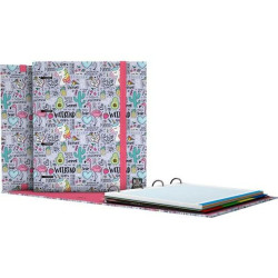 Ring binder Grafoplas Carpebook Fantasy Lilac A4 (2 Units)