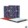 Ring binder Grafoplas Carpebook Star Dark blue A4 (2 Units)