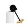 Toilet Brush DKD Home Decor 10 x 10 x 38 cm Natural White Stoneware