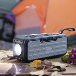 Wireless Speaker with Solar Charging and LED Torch Sunker InnovaGoods