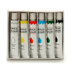 Painting set Multicolour Acrylic paint 12 ml (12 Units)