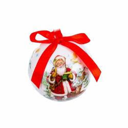 Christmas Baubles Multicolour Polyfoam Father Christmas 7,5 x 7,5 x 7,5 cm (14 Units)