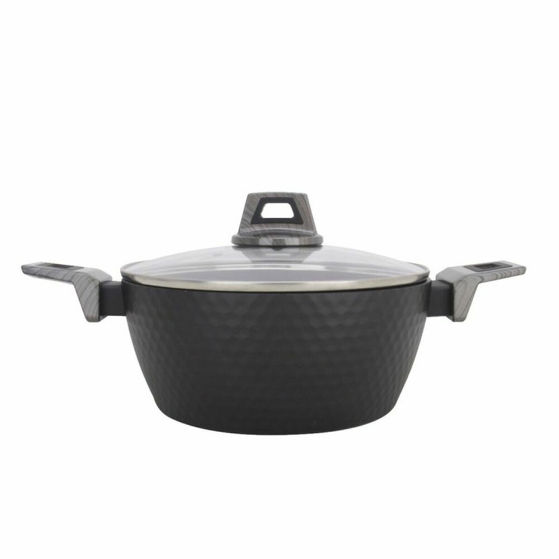 Casserole Amercook With lid Black Aluminium (Ø 20 cm)