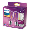 LED lamp Philips Classic 60 W White E E27 (2700 K) (2 Units)