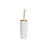 Toilet Brush DKD Home Decor 10 x 10 x 38 cm Natural White Stoneware