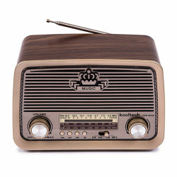 Radio Kooltech Am/Fm/Sw Bluetooth Brown