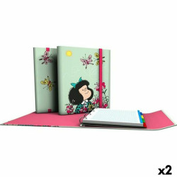 Ring binder Mafalda Carpeplús Green A4 (2 Units)