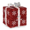 Gift Box White Red Silver polypropylene PET 20 x 23 x 20 cm (6 Units)