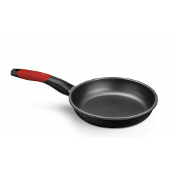 Non-stick frying pan BRA A411222 Black Red Stainless steel Aluminium